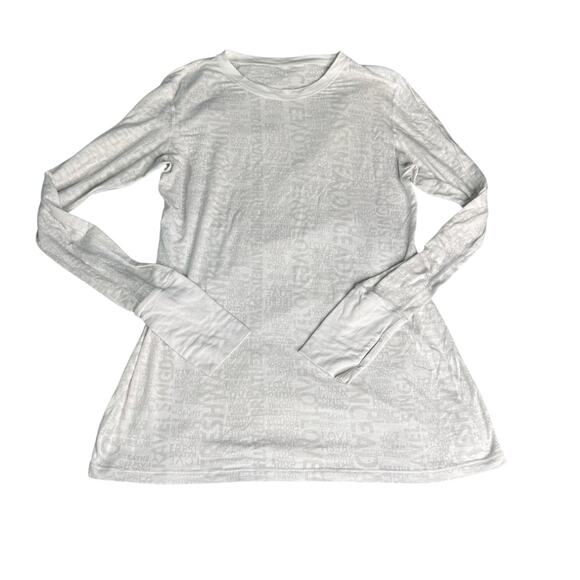 Lululemon Women's Sheer Long Sleeve Top "Breathe""Dance""once a day" M/L - Picture 1 of 8